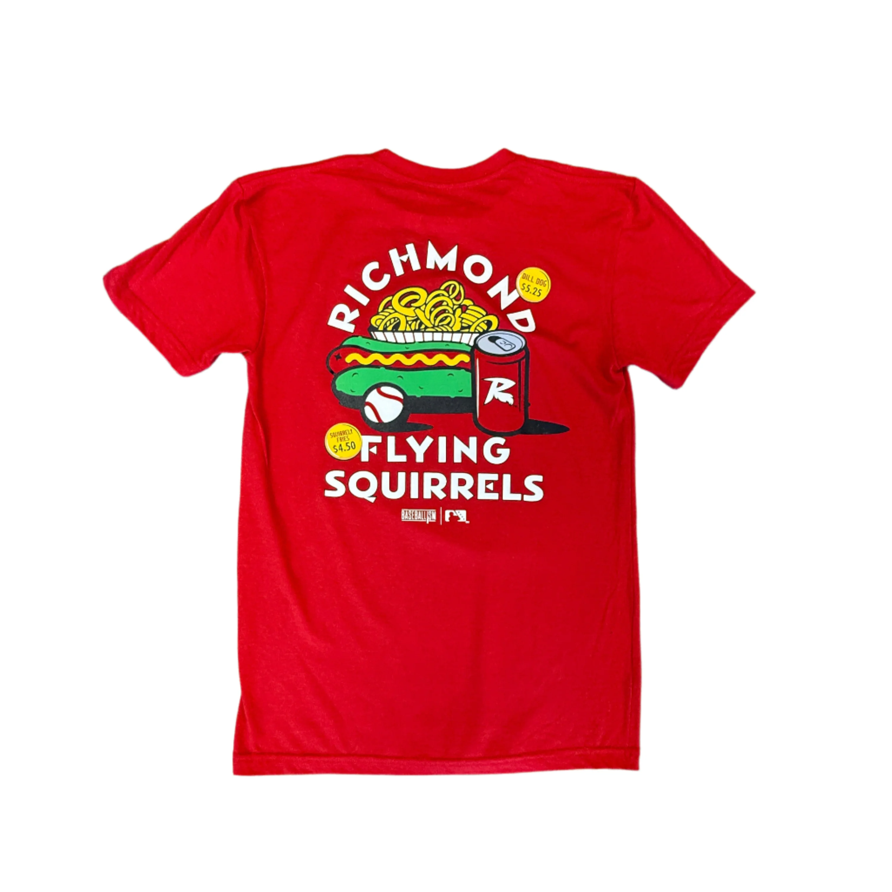 Richmond Flying Squirrels Baseballism Ballpark Food Tee - Image 2
