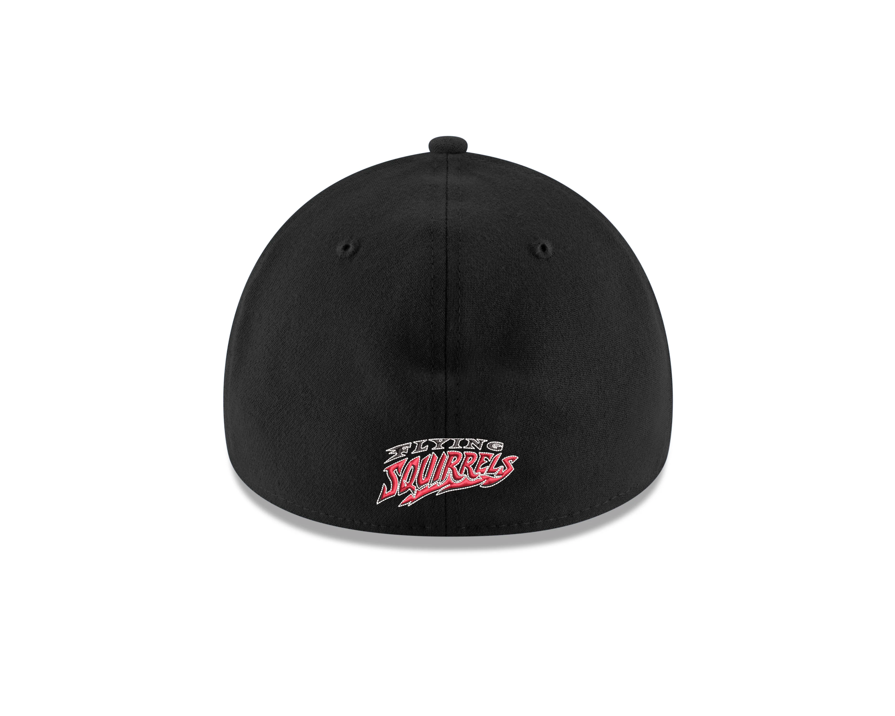 Richmond Flying Squirrels New Era Black Fauxback 'R' 39Thirty - Image 4