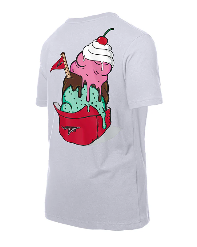Richmond Flying Squirrels New Era Ice Cream Helmet Tee - Image 2