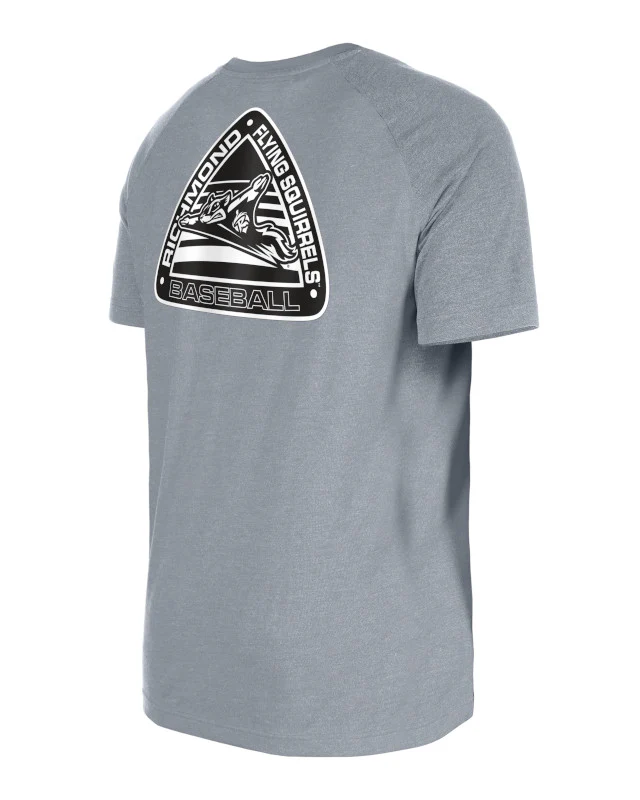 Richmond Flying Squirrels New Era Triangle Poly Tee - Image 2