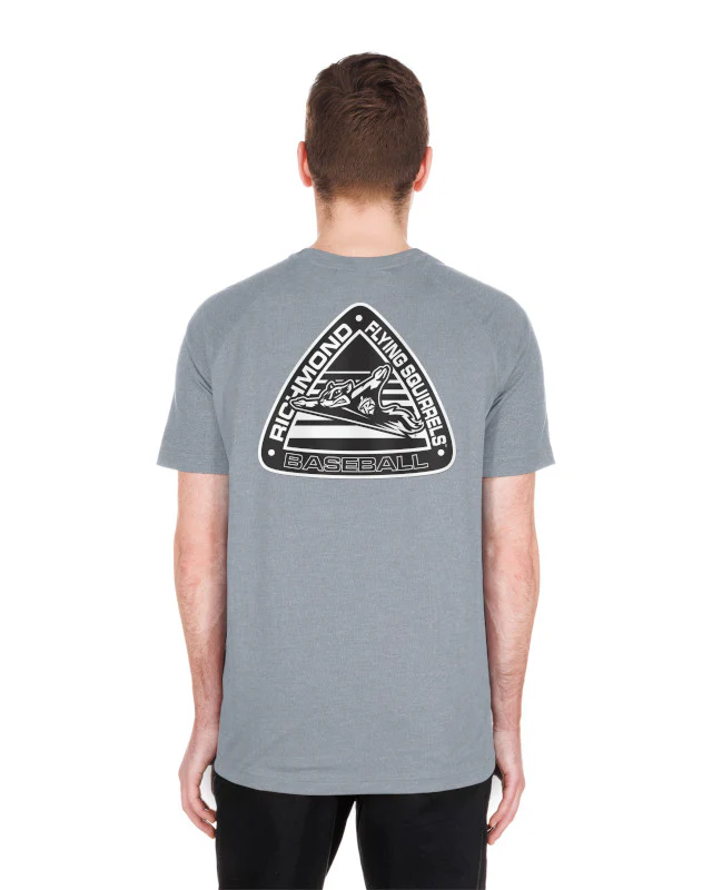 Richmond Flying Squirrels New Era Triangle Poly Tee - Image 4