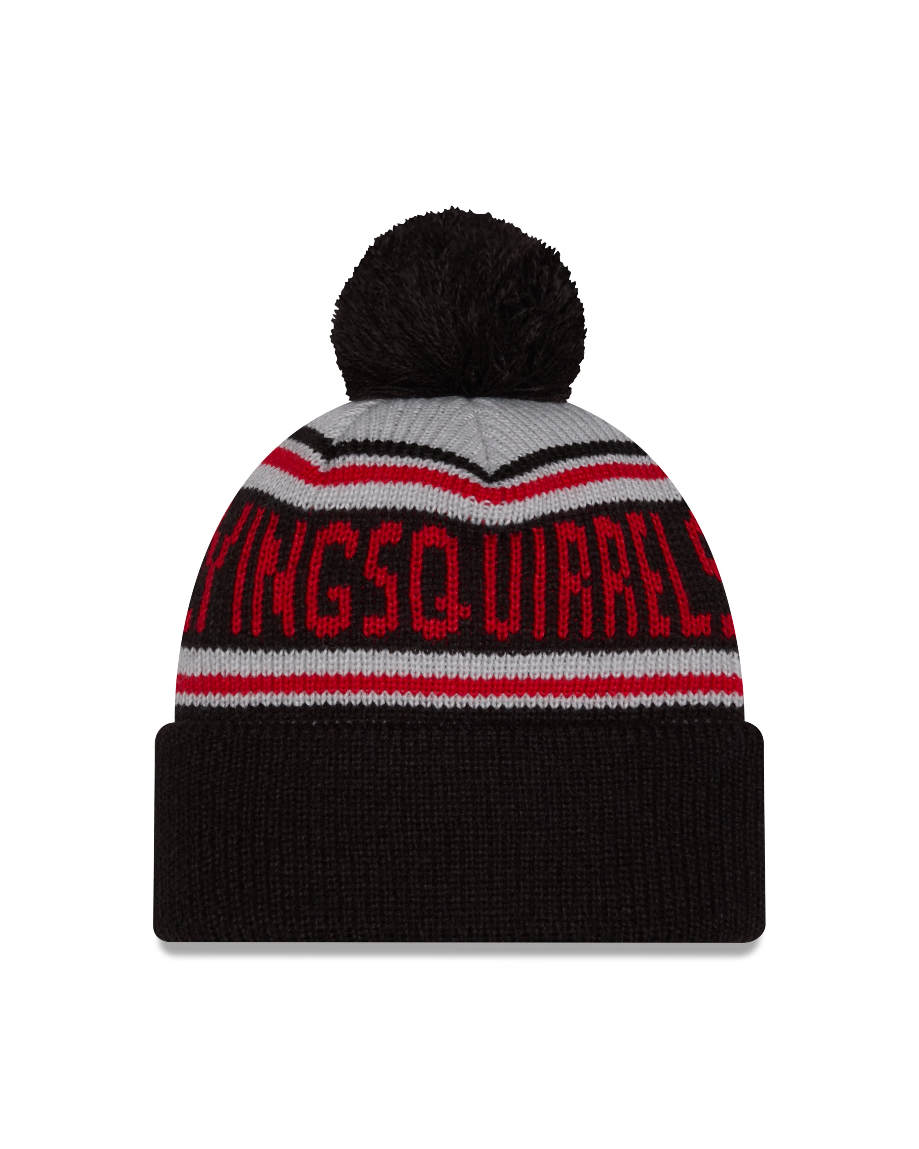 Richmond Flying Squirrels New Era Youth Knit Pom Beanie - Image 3