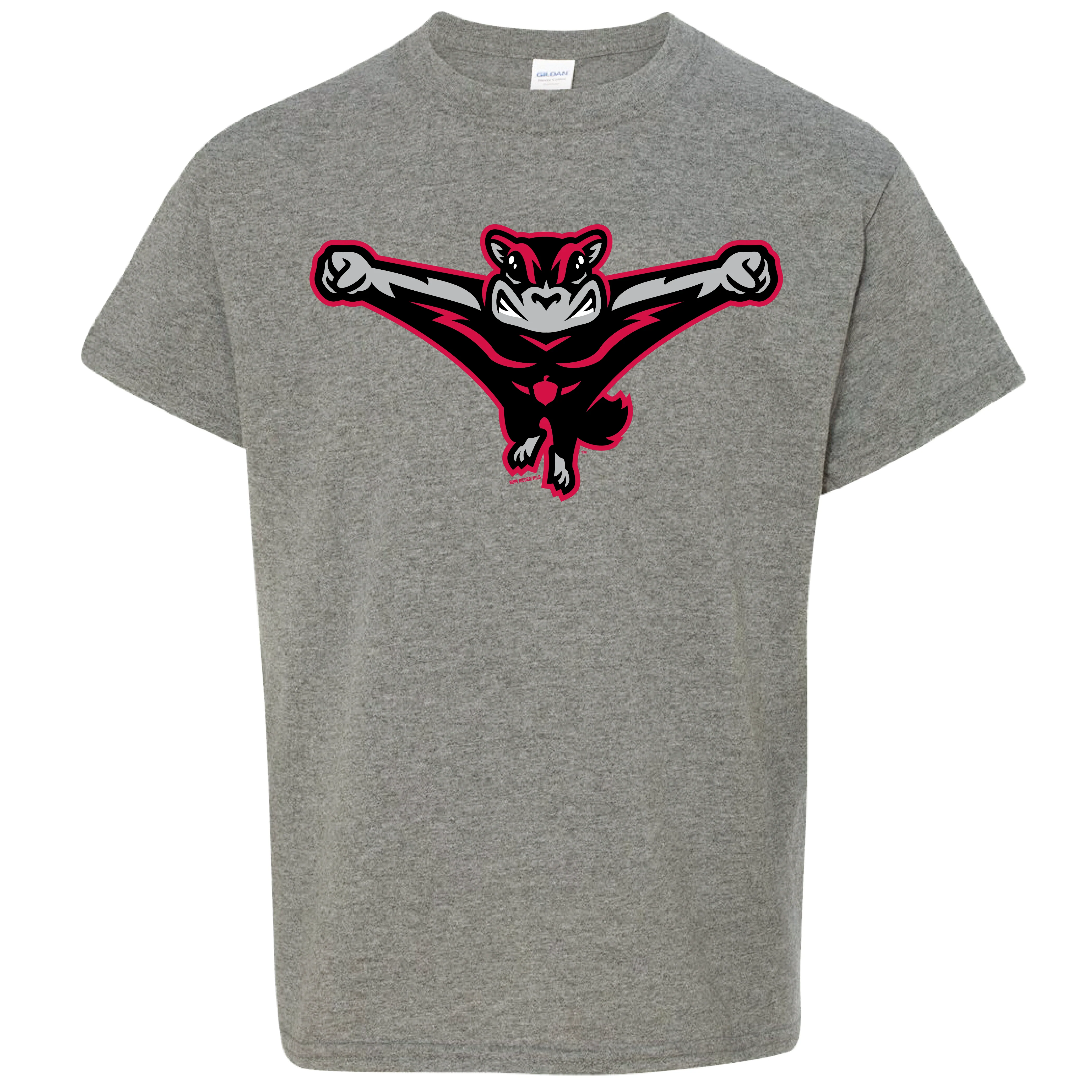Richmond Flying Squirrels Youth Home Cap Logo Tee - Image 3